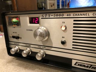 Vintage Gemtronics GTX - 5000 40 Channel CB Radio Transceiver,  Mic 4