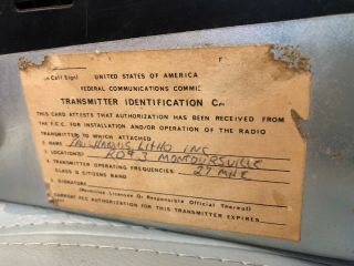 Vintage Gemtronics GTX - 5000 40 Channel CB Radio Transceiver,  Mic 7