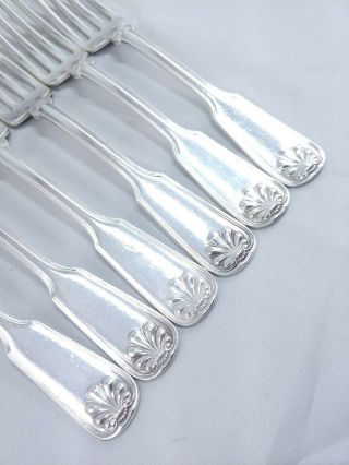 Tiffany & Co.  Shell & Thread Sterling Silverware Dinner Fork 7 1/2 