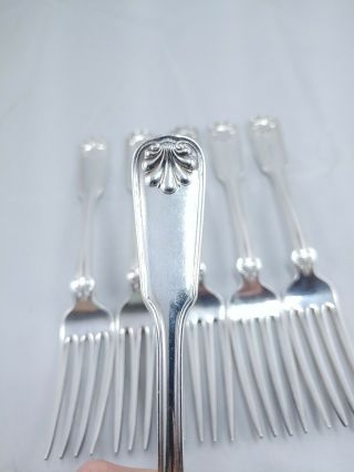 Tiffany & Co.  Shell & Thread Sterling Silverware Dinner Fork 7 1/2 