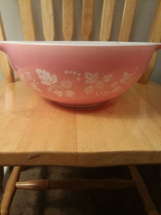 Vintage Pink Gooseberry Pyrex Cinderella Set Of 4 Nesting Bowl Glass Collectable