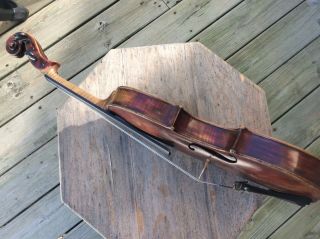 Antique Mateus Albani Fecit 1786 violin Grafted Neck Full size 5