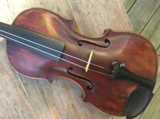 Antique Mateus Albani Fecit 1786 violin Grafted Neck Full size 6