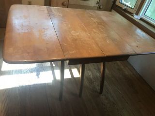 Heywood - Wakefield Wishbone Dining Table With Leaf And 4 Chairs