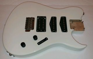 1987 Fender Squier Bullet Loaded Guitar Body Korea Hss White 80 