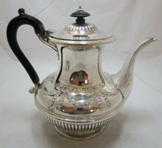 Antique Georgian Sterling Silver Coffee Pot,  645 Grams,  1833