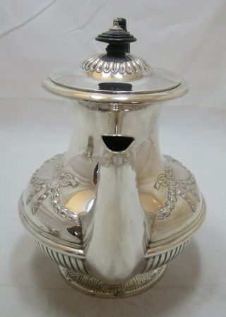 Antique Georgian Sterling silver coffee pot,  645 grams,  1833 2