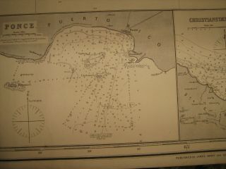 1888 imray chart puerto rico virgin islands map nautical blueback navigation 3
