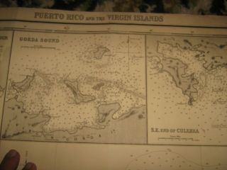 1888 imray chart puerto rico virgin islands map nautical blueback navigation 7