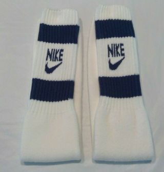 Vintage Nike Tube Socks Orlon Acrylic Stretch Nylon Size 10 - 13 Made In The Usa