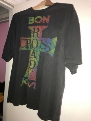 Bon Jovi Crossroad World Tour Concert T - Shirt Xl Brockum Two Sided Vintage 90s.