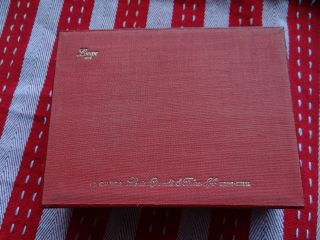 NOS RARE VINTAGE OMEGA RED WOODEN WATCH BOX 1950s SEAMASTER/CONSTELLATION 4