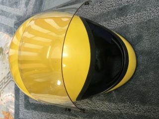 Vintage 70s 1975 BELL STAR 120 Toptex Full Face Motorcycle Helmet with shield sm 8