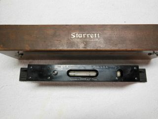 Vintage Starrett Master Precision Level No.  199 With Wooden Case 8