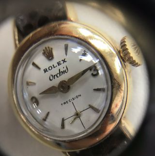 Vintage 18k Gold Rolex Orchid Precision - 8922 (only)