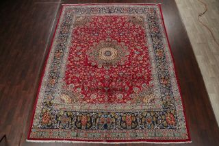 VINTAGE Traditional Floral Kashmar RED Area Rug 10 ' x13 ' Hand - made Oriental WOOL 3