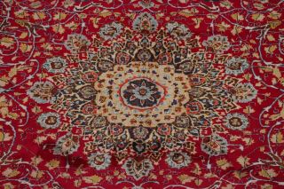 VINTAGE Traditional Floral Kashmar RED Area Rug 10 ' x13 ' Hand - made Oriental WOOL 5