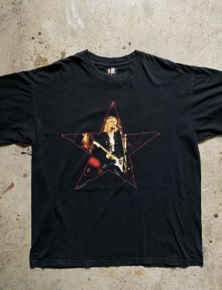 Kurt Cobain Vintage 1996 Star Shirt Size Xl Nirvana Vtg T Shirt