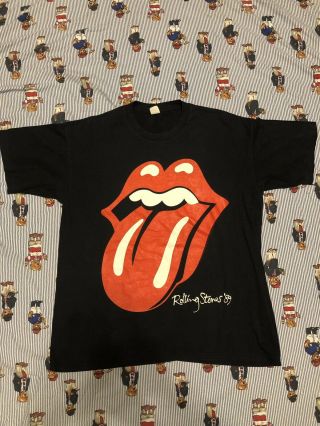 The Rolling Stones Steel Wheels 1989 Usa Tour Two Sided T Shirt Mens Size Xl