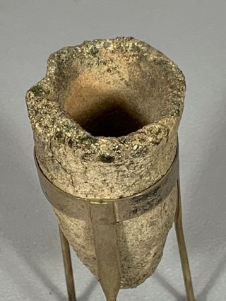 180422 - Extremly Rare and Old Gold smelt cup 6th - 9th century - Ethiopia. 4