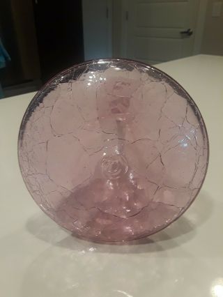 Blenko Rose Shot Glass Decanter Husted,  6027 Vintage Crackle 5
