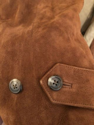 VINTAGE POLO by Ralph Lauren MENS suede leather winter coat Great coat SIZE XXL 5