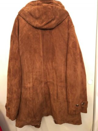 VINTAGE POLO by Ralph Lauren MENS suede leather winter coat Great coat SIZE XXL 6