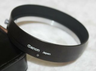 VERY RARE Canon Dream Lens LENS HOOD 50mm 1:0.  95 With Case 3