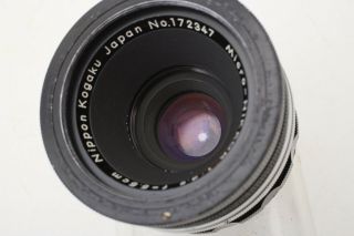 Nikon 5.  5cm f3.  5 Micro - Nikkor PreSet v.  1 55mm 1:1 Lens 55/3.  5 MACRO F lens,  RARE 11
