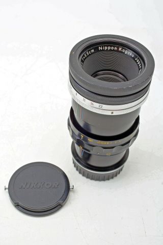 Nikon 5.  5cm F3.  5 Micro - Nikkor Preset V.  1 55mm 1:1 Lens 55/3.  5 Macro F Lens,  Rare