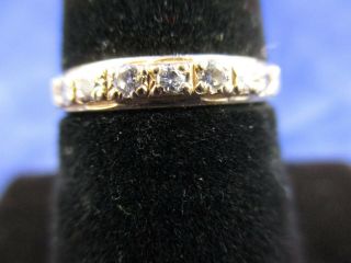 Vintage 14k Yellow Gold Diamond Ring  Size 6.  5 (14k)