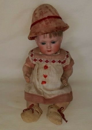 Antique Bahr & Proschild Bisque Head Composition Body Doll 604 All Orig.  $88.  88