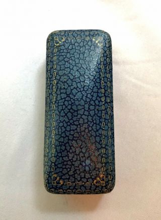 Antique Art Deco Sapphire & Diamond 18k White Gold Stick Pin 6