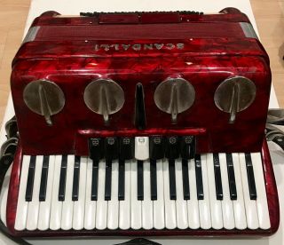 Vintage Scandalli Accordion 84/190 Made In Italy Fast Parts Only