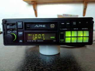Vintage Alpine 7283 Car Audio Am/fm Cassette Head Unit - Lamborghini - Ferrari - Bmw