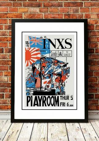 Inxs | Classic Australian Rock Band Concert Tour Posters | 9 To Choose From.