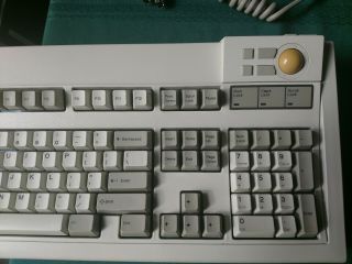 Vintage IBM Model M5 - 2 Keyboard with Trackball 92G7455 3