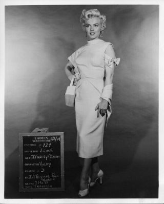Marilyn Monroe Rare Stunning Wardrobe Test Vintage Photo 1954 Stamped