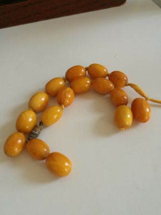 Egg Yolk Amber Antique Loose Beads 4