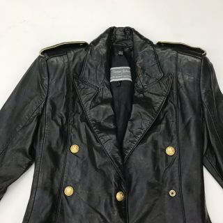 Vintage Michael Hoban North Beach Leather Blazer 3