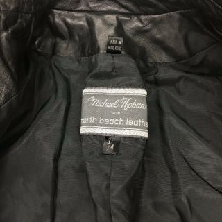 Vintage Michael Hoban North Beach Leather Blazer 4