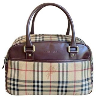 Authentic Vintage Burberry Haymarket Check Deauville Style Handbag
