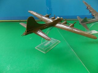 vintage AURORA small scale B - 17 & B - 36 built with old style stand 3