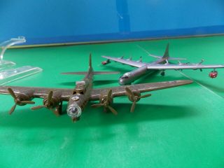 vintage AURORA small scale B - 17 & B - 36 built with old style stand 5