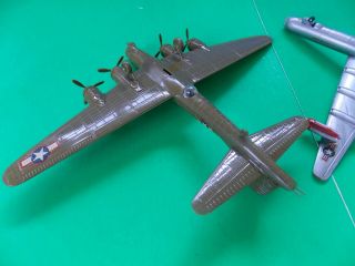 vintage AURORA small scale B - 17 & B - 36 built with old style stand 8