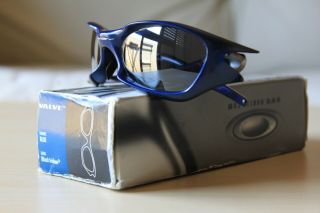 Vintage Oakley Valve Blue Fmj,  W/ Black Iridium 03 - 877 Sunglasses - Vgc