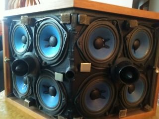 Pair Vintage Bose 901 Series VI Speakers w/ Tulip Stands.  No equalizer. 10