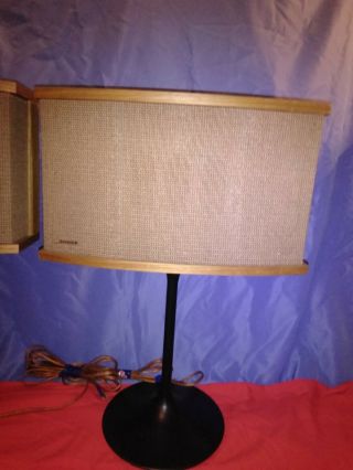 Pair Vintage Bose 901 Series VI Speakers w/ Tulip Stands.  No equalizer. 3