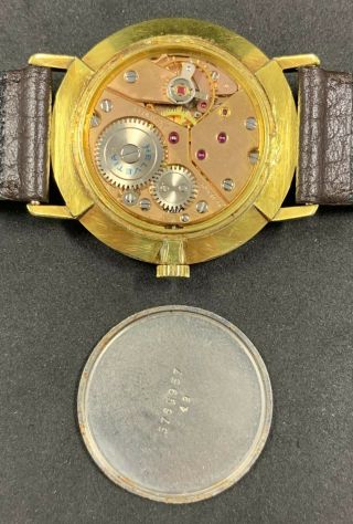 Rare Vintage HELVETIA slim Gents Swiss Watch Cal.  74,  17 Jewels 1966 5