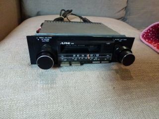 Alpine 7225 Shaft Style Am - Fm Vintage RARE Car Stereo Cassette Player 6